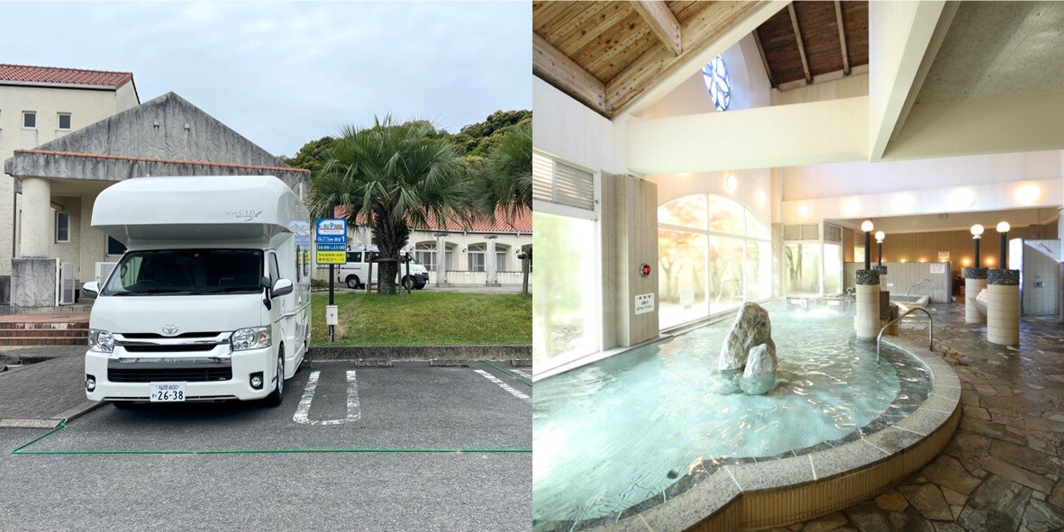 熊本県天草市「RVパークsmart 天然温泉 愛夢里」OPENしました！